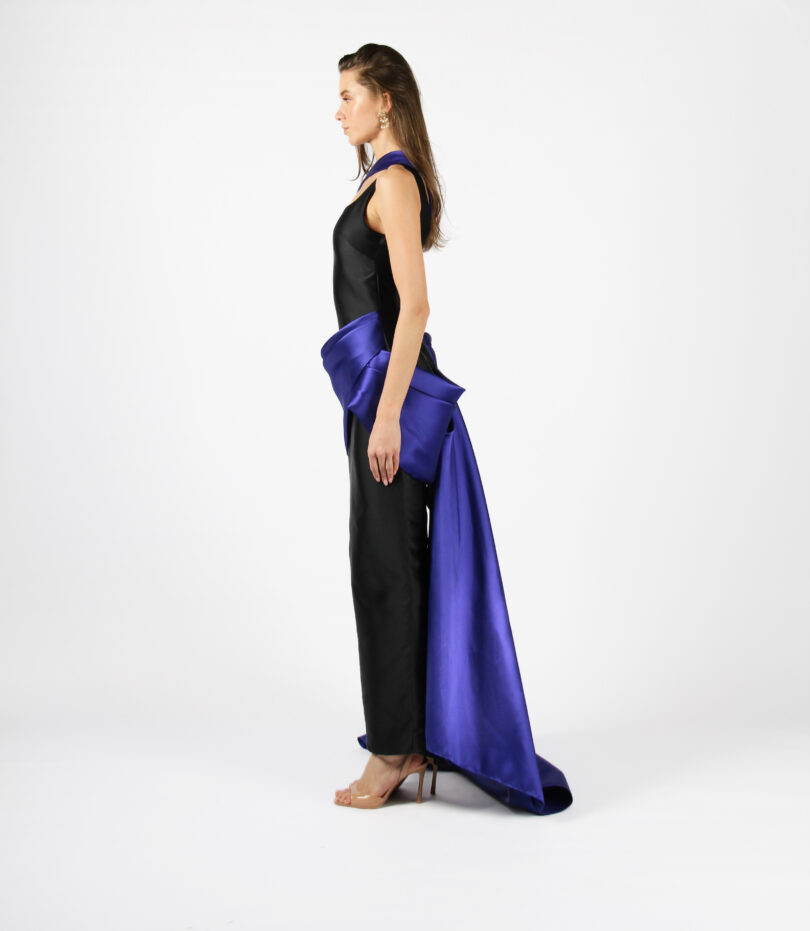 Gail Draped Maxi W/ Back Tail - Image 6