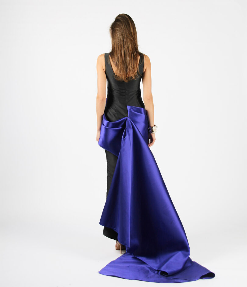 Gail Draped Maxi W/ Back Tail - Image 4